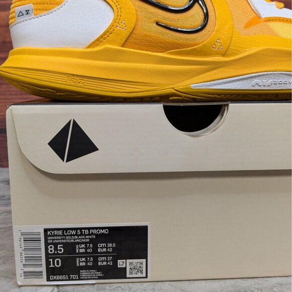 Nike Kyrie Low 5 TB Promo Men\'s 8.5 University Gold Black White Shoes DX6651-701 main image 7